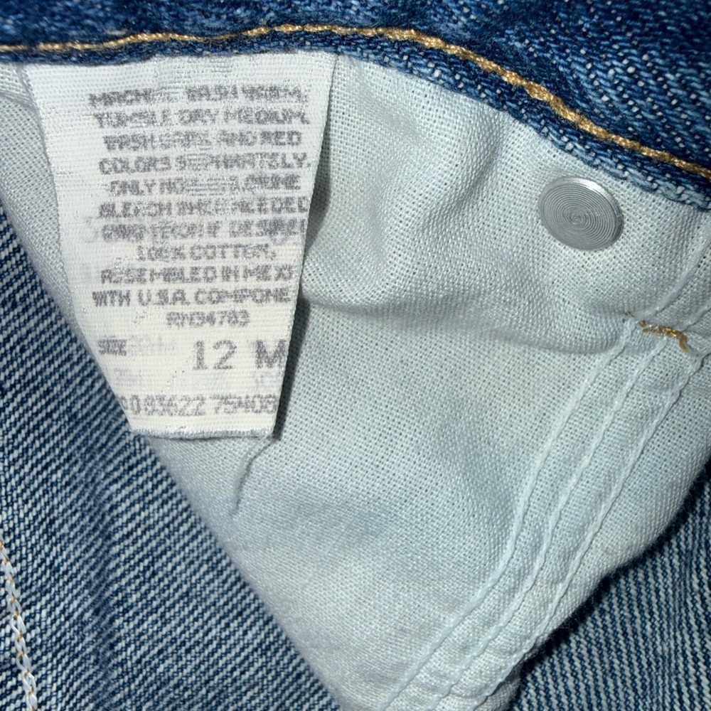 Riders Women's Vintage 1990s Blue Denim Jeans 100% Cotton Size 12 M - Picture 6 of 15
